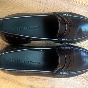 Freda Salvador Women's Dark Brown Loafers 8.5